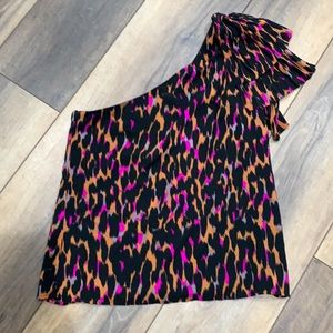 Trina turk bow shoulder blouse